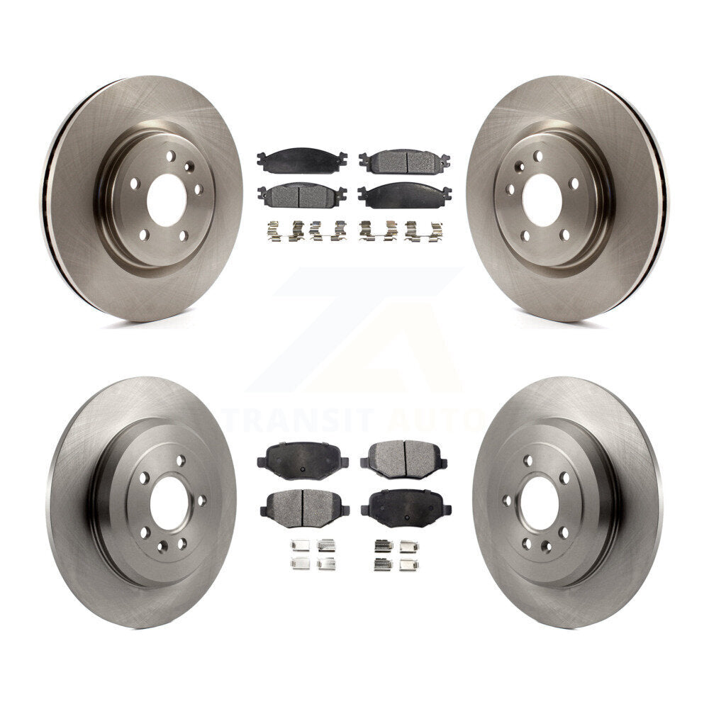 [Avant + Arrière] Kit de Disque et plaquette (semi-métallique) de frein pour 2009-2010 Lincoln MKS K8F-100900