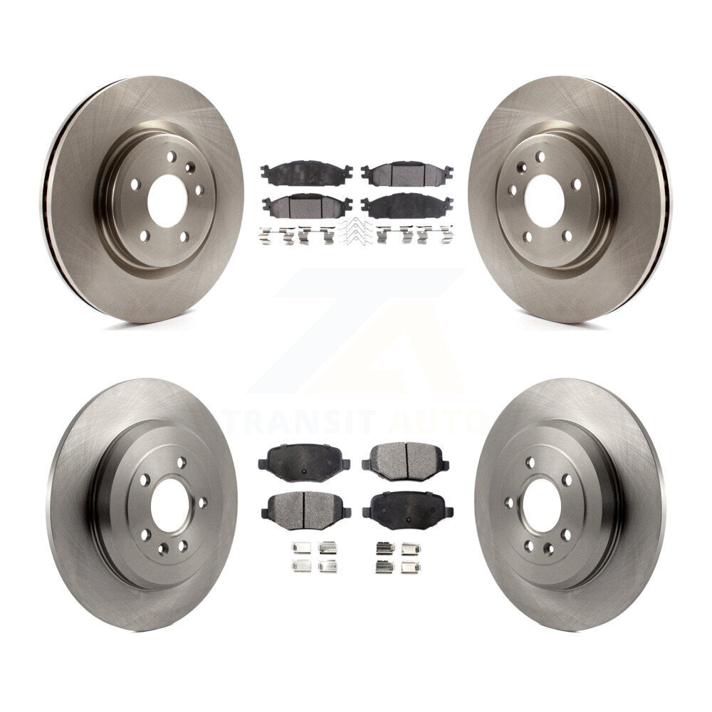 [Avant + Arrière] Kit de Disque et plaquette (semi-métallique) de frein pour Ford Explorer Taurus Flex Lincoln MKT MKS K8F-100901