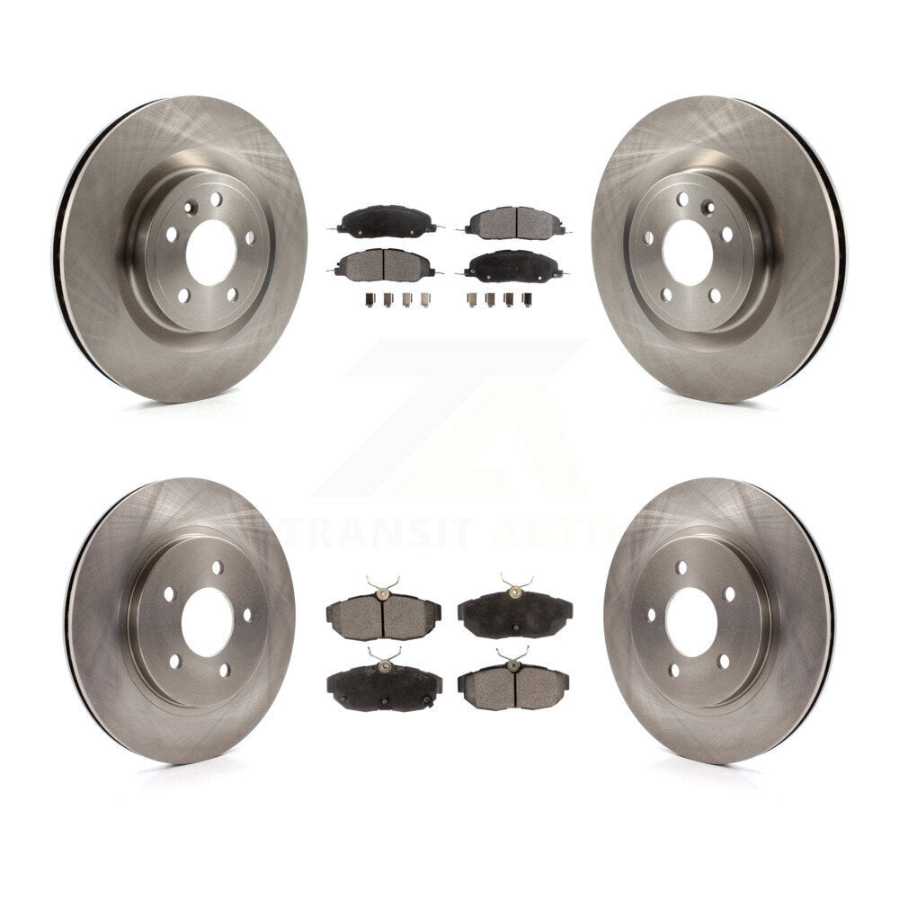 [Avant + Arrière] Kit de Disque et plaquette (semi-métallique) de frein pour Ford Mustang K8F-100906