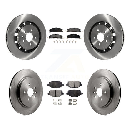 [Avant + Arrière] Kit de Disque et plaquette (semi-métallique) de frein pour Ford Explorer Police Interceptor Utility Lincoln MKS Flex Taurus MKT K8F-100910
