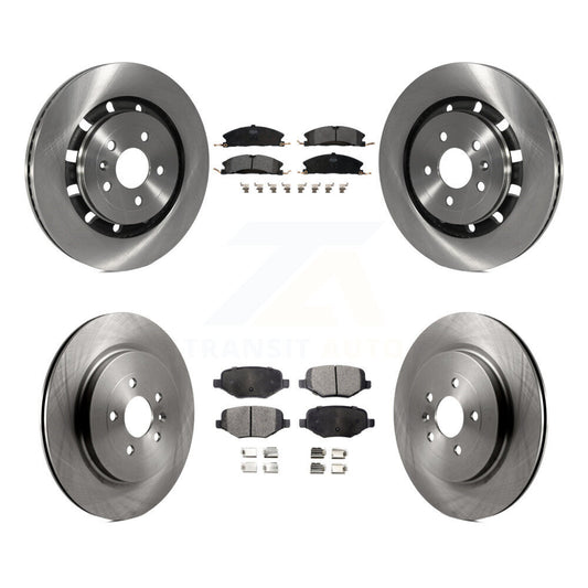[Avant + Arrière] Kit de Disque et plaquette (semi-métallique) de frein pour Ford Explorer Police Interceptor Utility Lincoln MKS Flex Taurus MKT K8F-100910