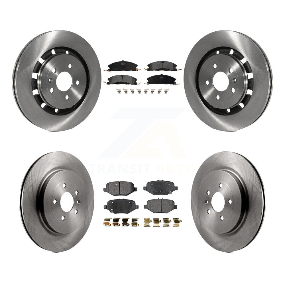 [Avant + Arrière] Kit de Disque et plaquette (semi-métallique) de frein pour Ford Explorer Taurus Flex Police Interceptor Sedan Lincoln MKS Special Service K8F-100911