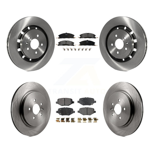 [Avant + Arrière] Kit de Disque et plaquette (semi-métallique) de frein pour Ford Explorer Taurus Flex Police Interceptor Sedan Lincoln MKS Special Service K8F-100911