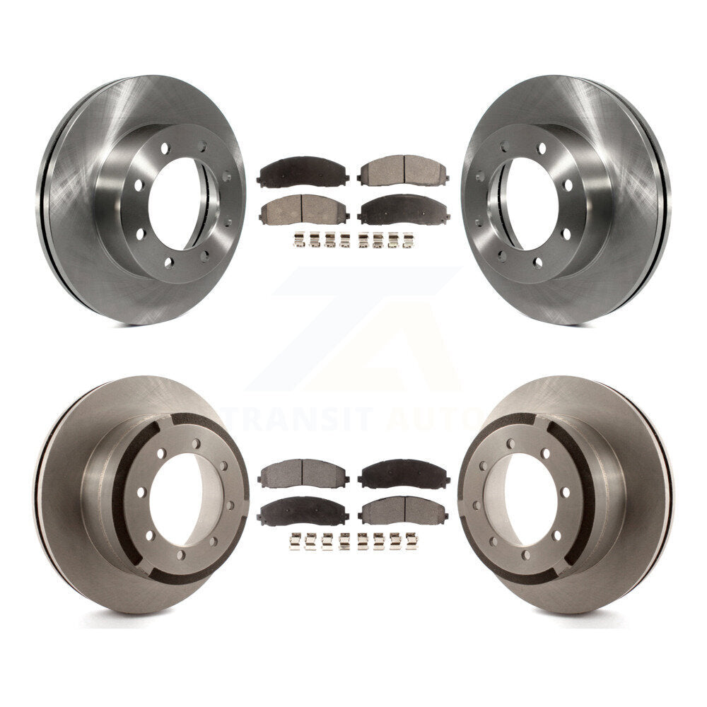 [Avant + Arrière] Kit de Disque et plaquette (semi-métallique) de frein pour Ford F-250 Super Duty F-350 F-450 K8F-100916