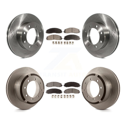 [Avant + Arrière] Kit de Disque et plaquette (semi-métallique) de frein pour Ford F-250 Super Duty F-350 F-450 K8F-100916