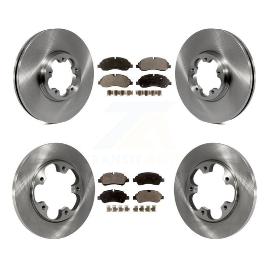 [Avant + Arrière] Kit de Disque et plaquette (semi-métallique) de frein pour Ford Transit-250 Transit-350 Transit-150 avec 5 Lug Wheels K8F-100917
