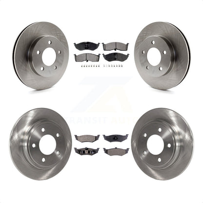 [Avant + Arrière] Kit de Disque et plaquette (semi-métallique) de frein pour Chrysler Dodge Intrepid Concorde LHS Eagle Vision New Yorker K8F-100922 par Transit Auto