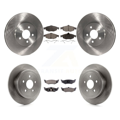 [Avant + Arrière] Kit de Disque et plaquette (semi-métallique) de frein pour Chrysler Sebring Dodge Stratus K8F-100925