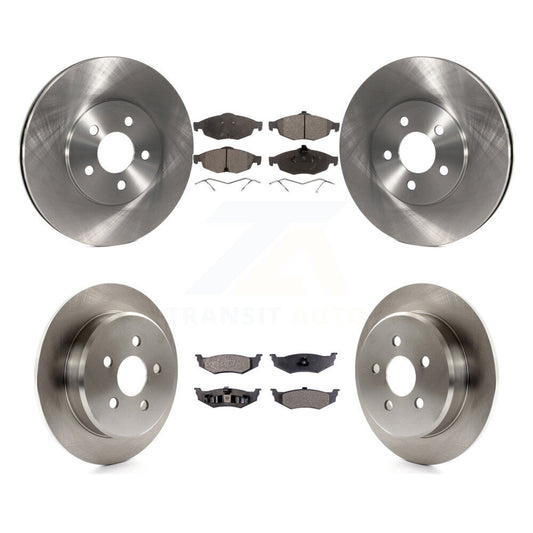 [Avant + Arrière] Kit de Disque et plaquette (semi-métallique) de frein pour Chrysler Sebring Dodge Stratus K8F-100926