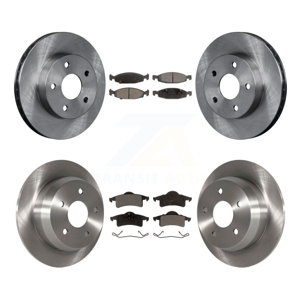 [Avant + Arrière] Kit de Disque et plaquette (semi-métallique) de frein pour 1999-2002 Jeep Grand Cherokee avec Teves & ATE Caliper K8F-100929