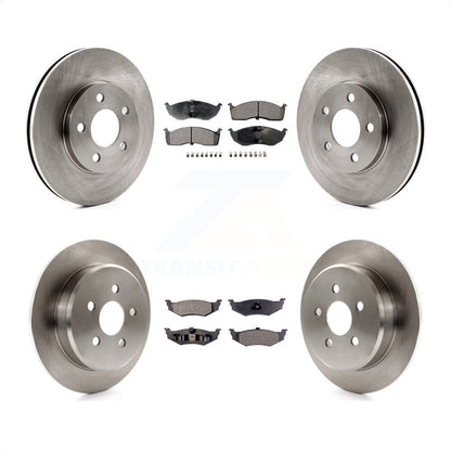[Avant + Arrière] Kit de Disque et plaquette (semi-métallique) de frein pour Neon Dodge Plymouth Chrysler K8F-100931 par Transit Auto