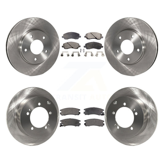 [Avant + Arrière] Kit de Disque et plaquette (semi-métallique) de frein pour Chrysler Sebring Mitsubishi Dodge Stratus Eclipse Galant K8F-100934