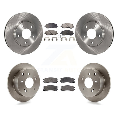 [Avant + Arrière] Kit de Disque et plaquette (semi-métallique) de frein pour 2004-2006 Mitsubishi Galant 2.4L K8F-100935