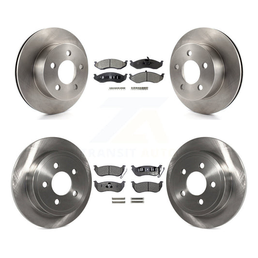 [Avant + Arrière] Kit de Disque et plaquette (semi-métallique) de frein pour Jeep Wrangler TJ rear brakes K8F-100936
