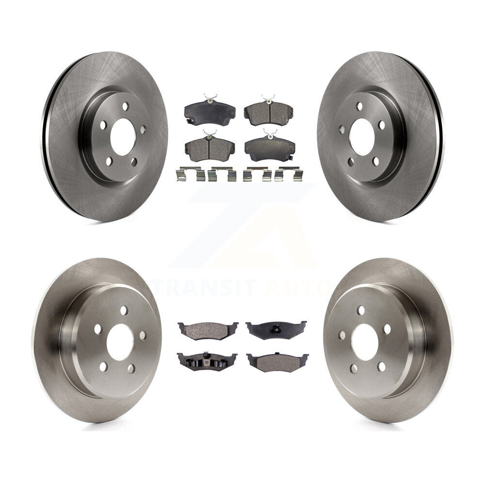[Avant + Arrière] Kit de Disque et plaquette (semi-métallique) de frein pour Chrysler PT Cruiser K8F-100938