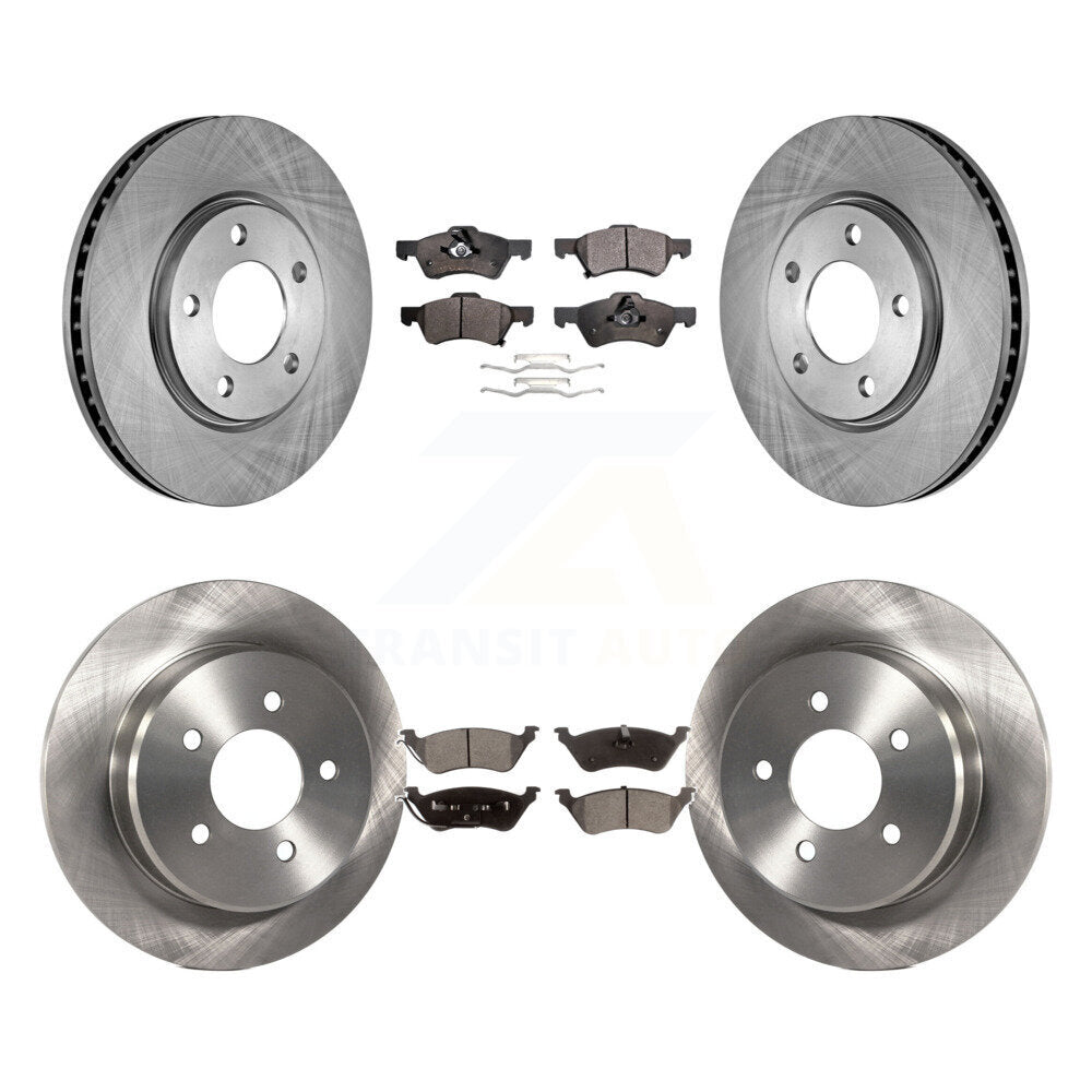 [Avant + Arrière] Kit de Disque et plaquette (semi-métallique) de frein pour Dodge Grand Caravan Chrysler Town & Country Voyager K8F-100943