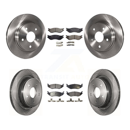 [Avant + Arrière] Kit de Disque et plaquette (semi-métallique) de frein pour Dodge Ram 1500 K8F-100945