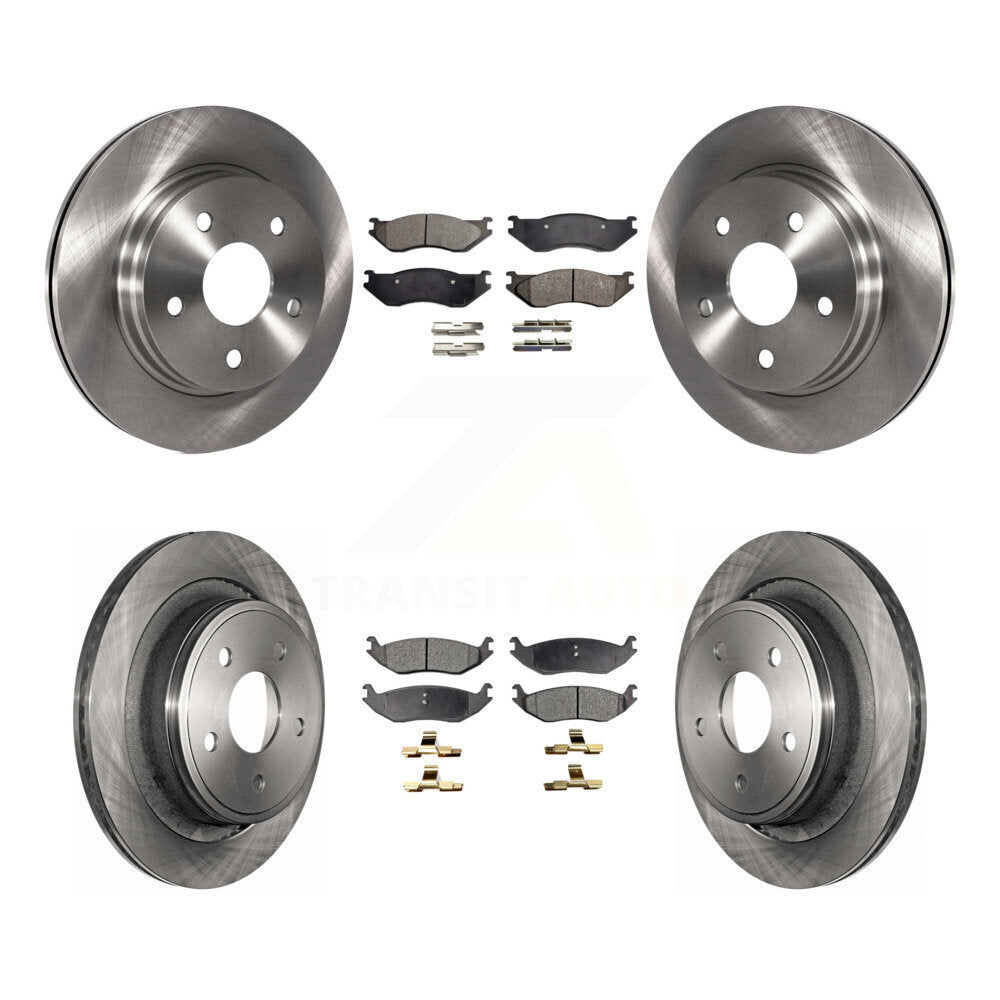 [Avant + Arrière] Kit de Disque et plaquette (semi-métallique) de frein pour Dodge Durango Ram 1500 K8F-100946