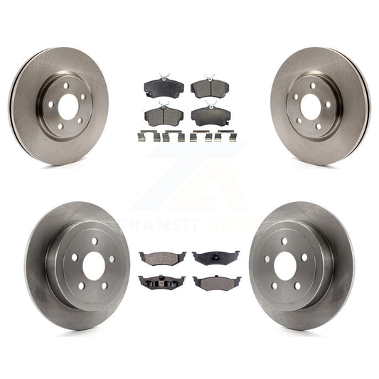 [Avant + Arrière] Kit de Disque et plaquette (semi-métallique) de frein pour 2008-2009 Chrysler PT Cruiser Turbocharged K8F-100948