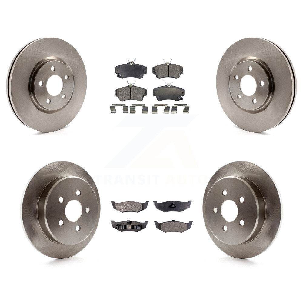 [Avant + Arrière] Kit de Disque et plaquette (semi-métallique) de frein pour Chrysler PT Cruiser Dodge Neon K8F-100950
