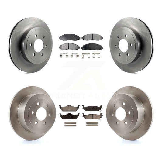 [Avant + Arrière] Kit de Disque et plaquette (semi-métallique) de frein pour 2003-2004 Dodge Dakota K8F-100952