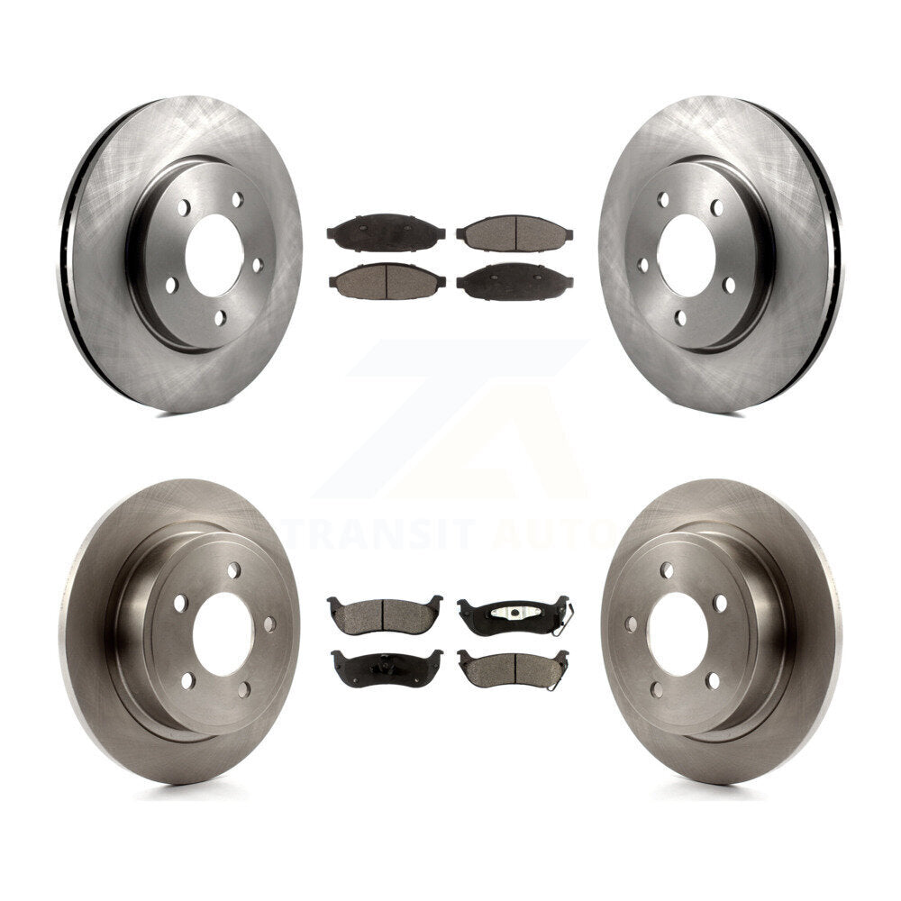 [Avant + Arrière] Kit de Disque et plaquette (semi-métallique) de frein pour 2004-2008 Chrysler Pacifica K8F-100953