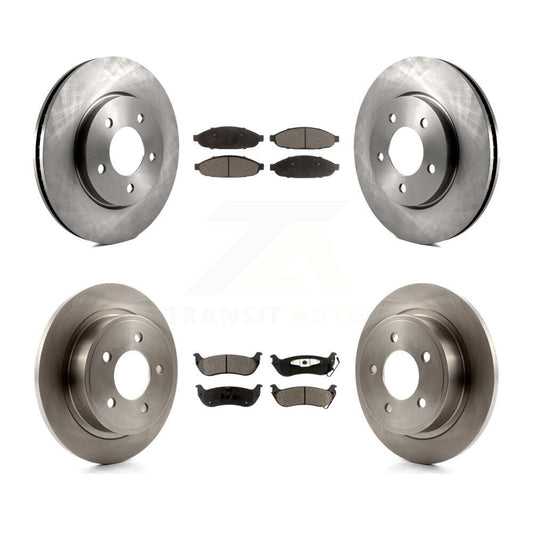 [Avant + Arrière] Kit de Disque et plaquette (semi-métallique) de frein pour 2004-2008 Chrysler Pacifica K8F-100953