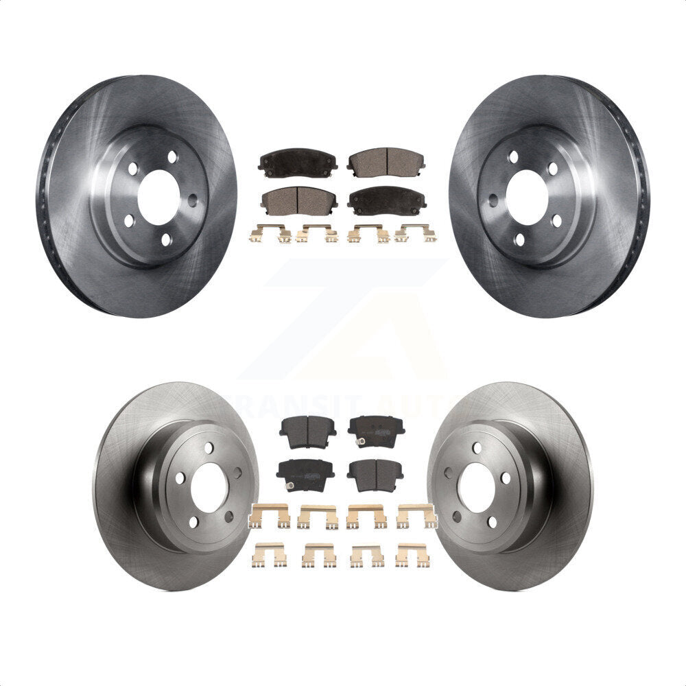 [Avant + Arrière] Kit de Disque et plaquette (semi-métallique) de frein pour Dodge Charger Chrysler 300 Challenger Magnum K8F-100954 par Transit Auto