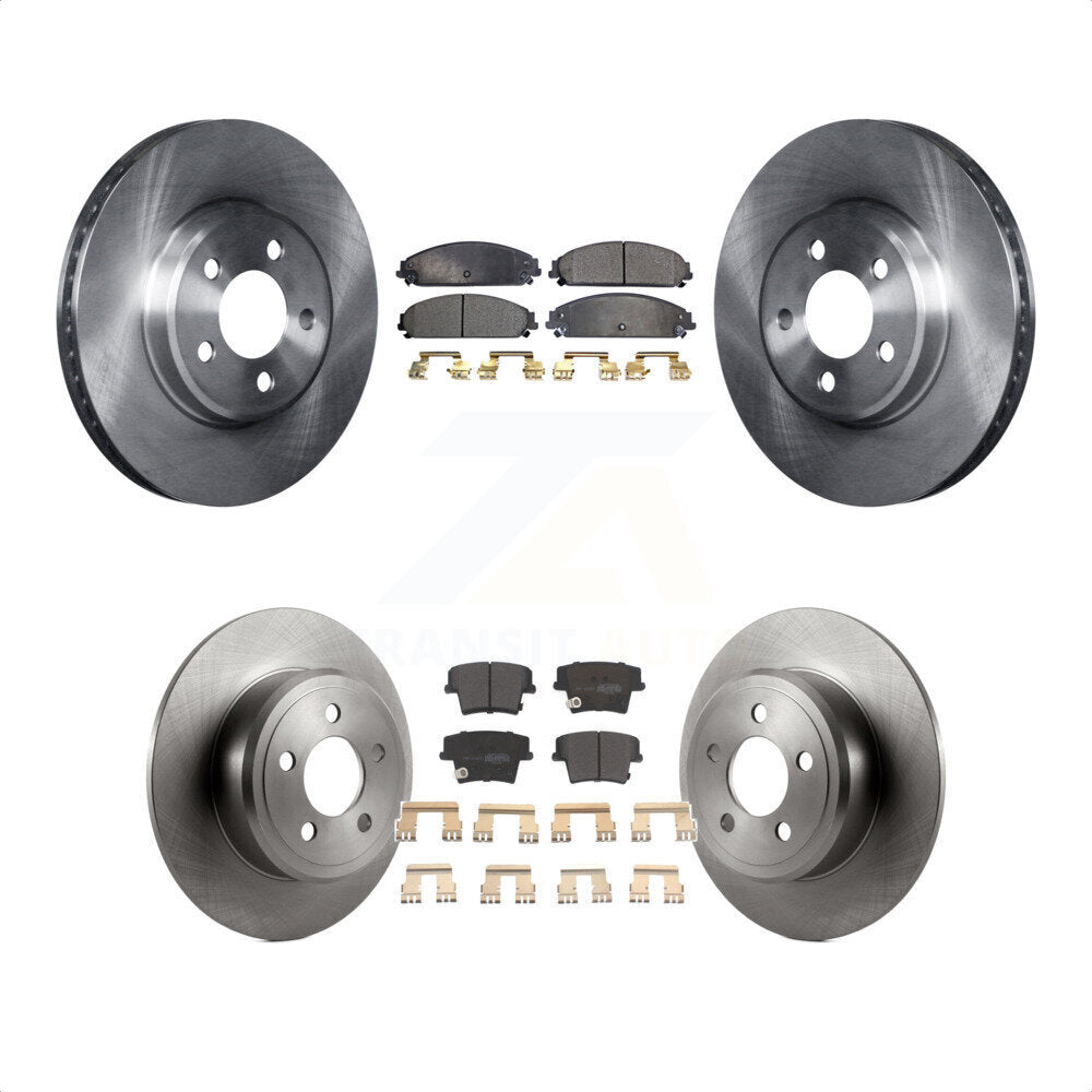 [Avant + Arrière] Kit de Disque et plaquette (semi-métallique) de frein pour 2019-2021 Chrysler 300 RWD avec 5.7L K8F-100955 par Transit Auto