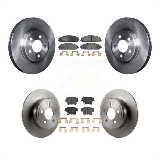 [Avant + Arrière] Kit de Disque et plaquette (semi-métallique) de frein pour 2019-2021 Chrysler 300 RWD avec 5.7L K8F-100955 par Transit Auto