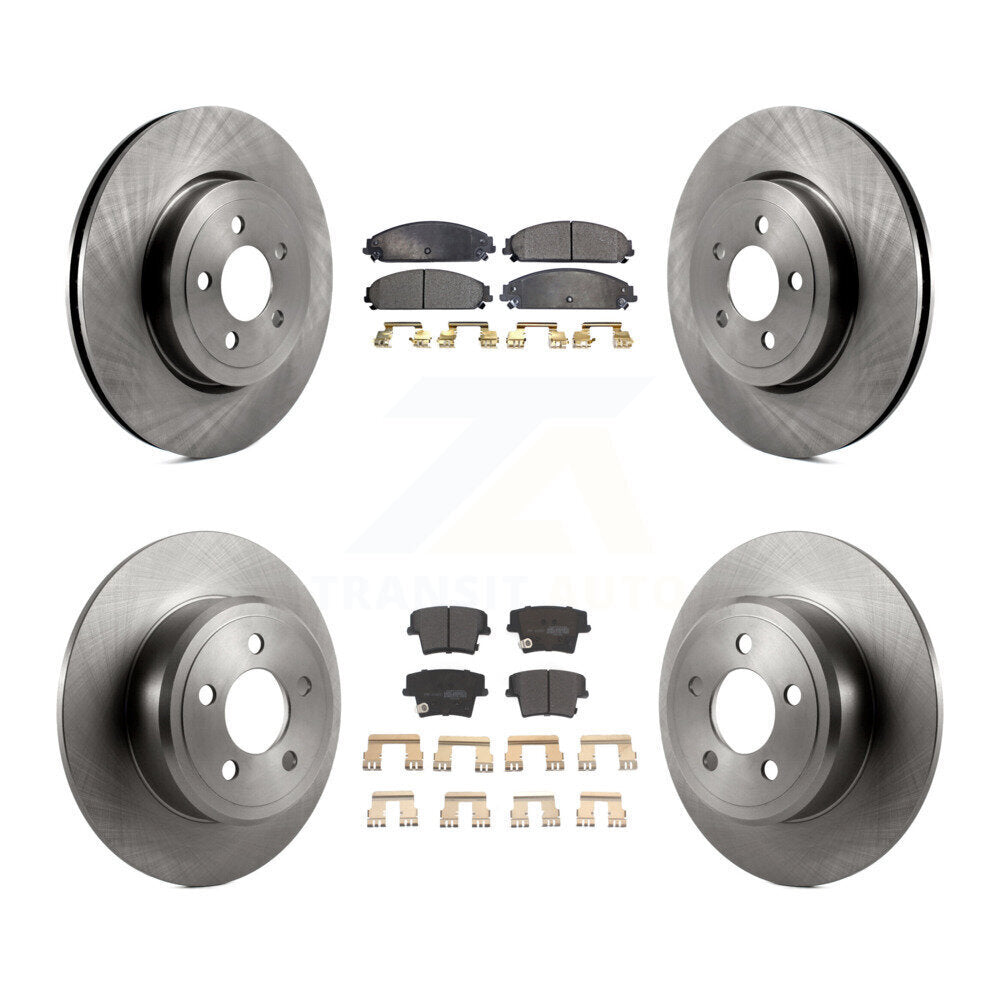 [Avant + Arrière] Kit de Disque et plaquette (semi-métallique) de frein pour 2005-2006 Chrysler 300 AWD avec 3.5L K8F-100956