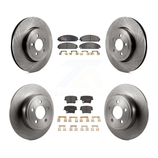 [Avant + Arrière] Kit de Disque et plaquette (semi-métallique) de frein pour 2005-2006 Chrysler 300 AWD avec 3.5L K8F-100956