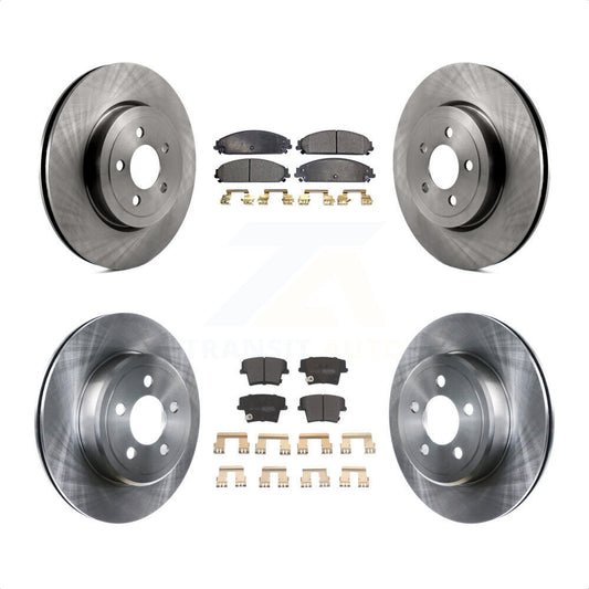 [Avant + Arrière] Kit de Disque et plaquette (semi-métallique) de frein pour Dodge Charger Chrysler 300 Challenger Magnum K8F-100957 par Transit Auto
