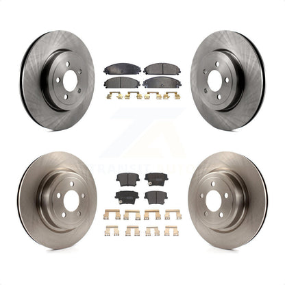 [Avant + Arrière] Kit de Disque et plaquette (semi-métallique) de frein pour Dodge Charger avec Police Package K8F-100958 par Transit Auto