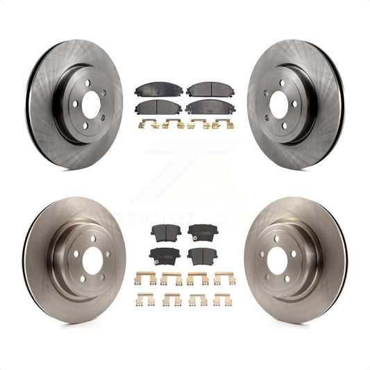 [Avant + Arrière] Kit de Disque et plaquette (semi-métallique) de frein pour Dodge Charger avec Police Package K8F-100958 par Transit Auto