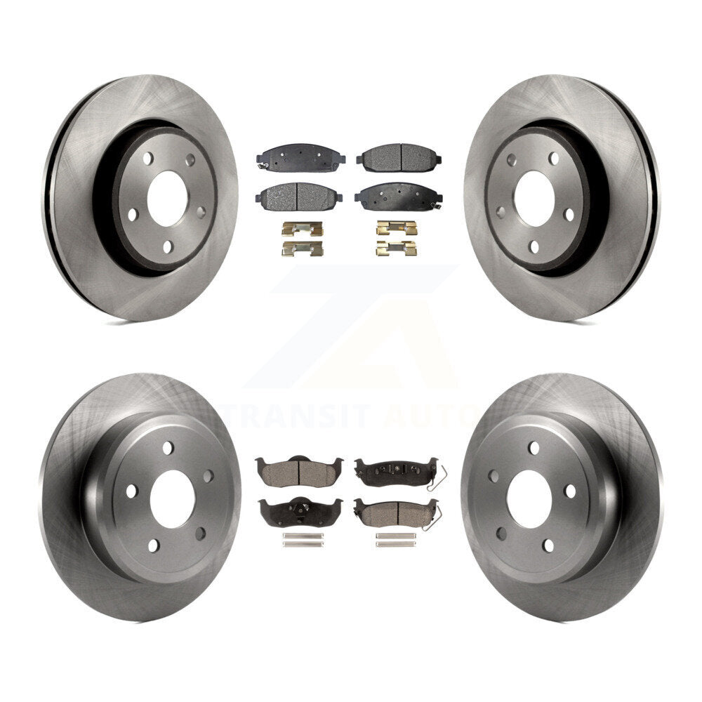 [Avant + Arrière] Kit de Disque et plaquette (semi-métallique) de frein pour Jeep Grand Cherokee Commander K8F-100959