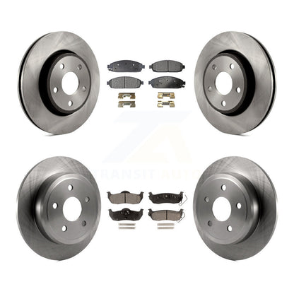 [Avant + Arrière] Kit de Disque et plaquette (semi-métallique) de frein pour Jeep Grand Cherokee Commander K8F-100959