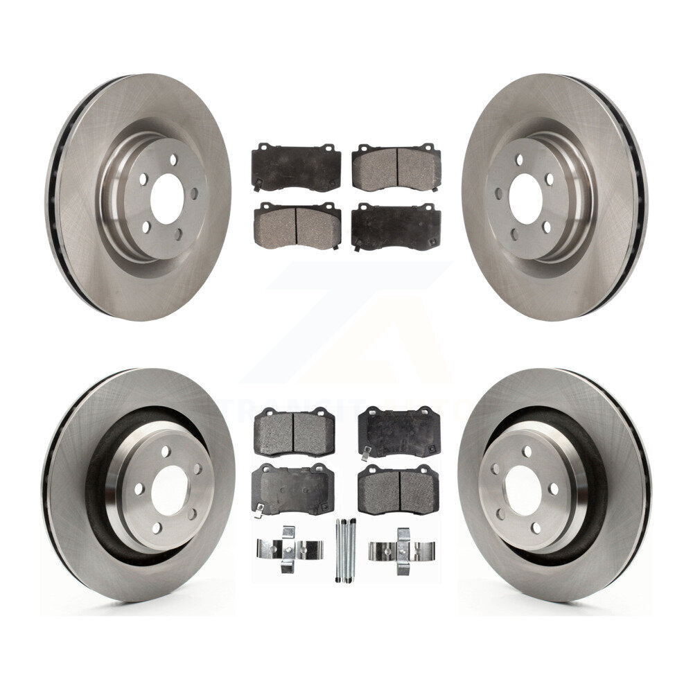[Avant + Arrière] Kit de Disque et plaquette (semi-métallique) de frein pour Dodge Charger Chrysler 300 Challenger Magnum K8F-100960