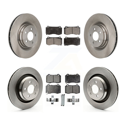 [Avant + Arrière] Kit de Disque et plaquette (semi-métallique) de frein pour Dodge Charger Chrysler 300 Challenger Magnum K8F-100960
