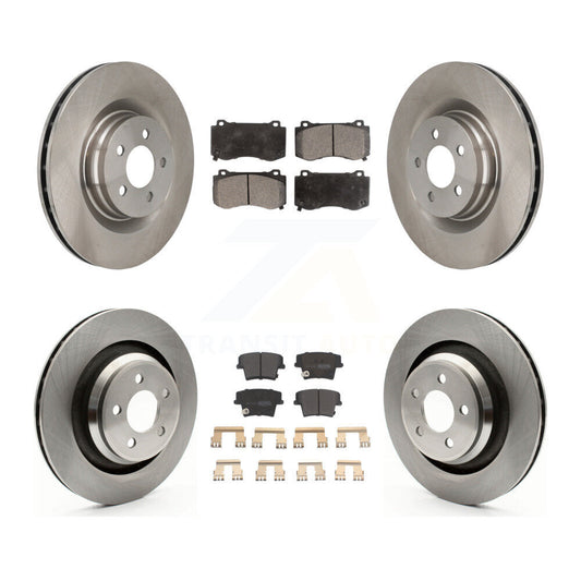[Avant + Arrière] Kit de Disque et plaquette (semi-métallique) de frein pour 2015 Dodge Charger R T Scat Pack avec 6.4L K8F-100961
