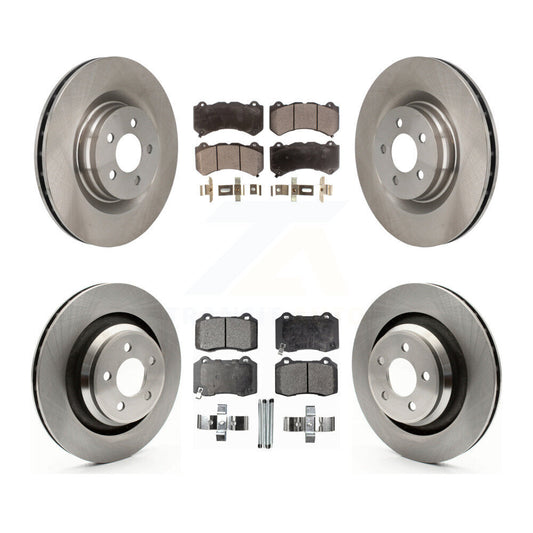 [Avant + Arrière] Kit de Disque et plaquette (semi-métallique) de frein pour Dodge Challenger Charger K8F-100962