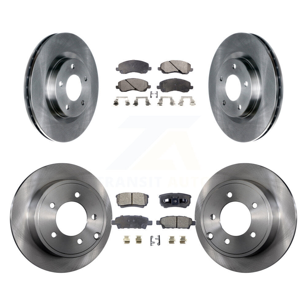 [Avant + Arrière] Kit de Disque et plaquette (semi-métallique) de frein pour Jeep Patriot Dodge Compass Caliber Chrysler Avenger Sebring 200 K8F-100966