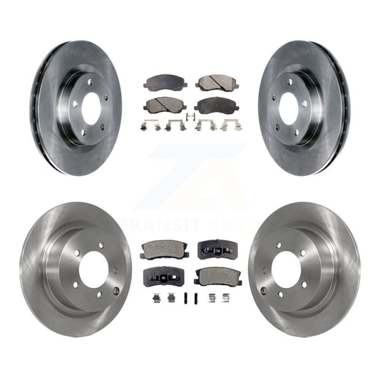 [Avant + Arrière] Kit de Disque et plaquette (semi-métallique) de frein pour Jeep Patriot Compass Chrysler Dodge Avenger Sebring Mitsubishi Lancer 200 Outlander Sport RVR K8F-100967