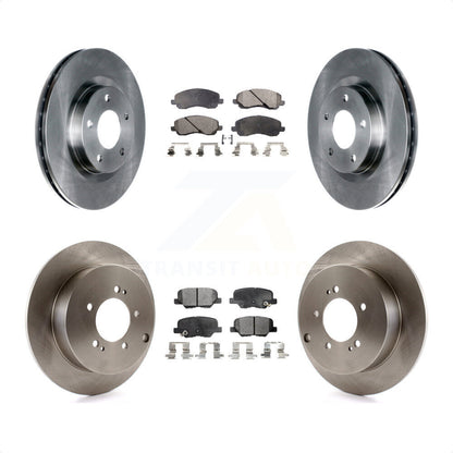 [Avant + Arrière] Kit de Disque et plaquette (semi-métallique) de frein pour 2013 Mitsubishi Outlander 3.0L K8F-100968 par Transit Auto