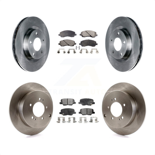 [Avant + Arrière] Kit de Disque et plaquette (semi-métallique) de frein pour 2013 Mitsubishi Outlander 3.0L K8F-100968 par Transit Auto