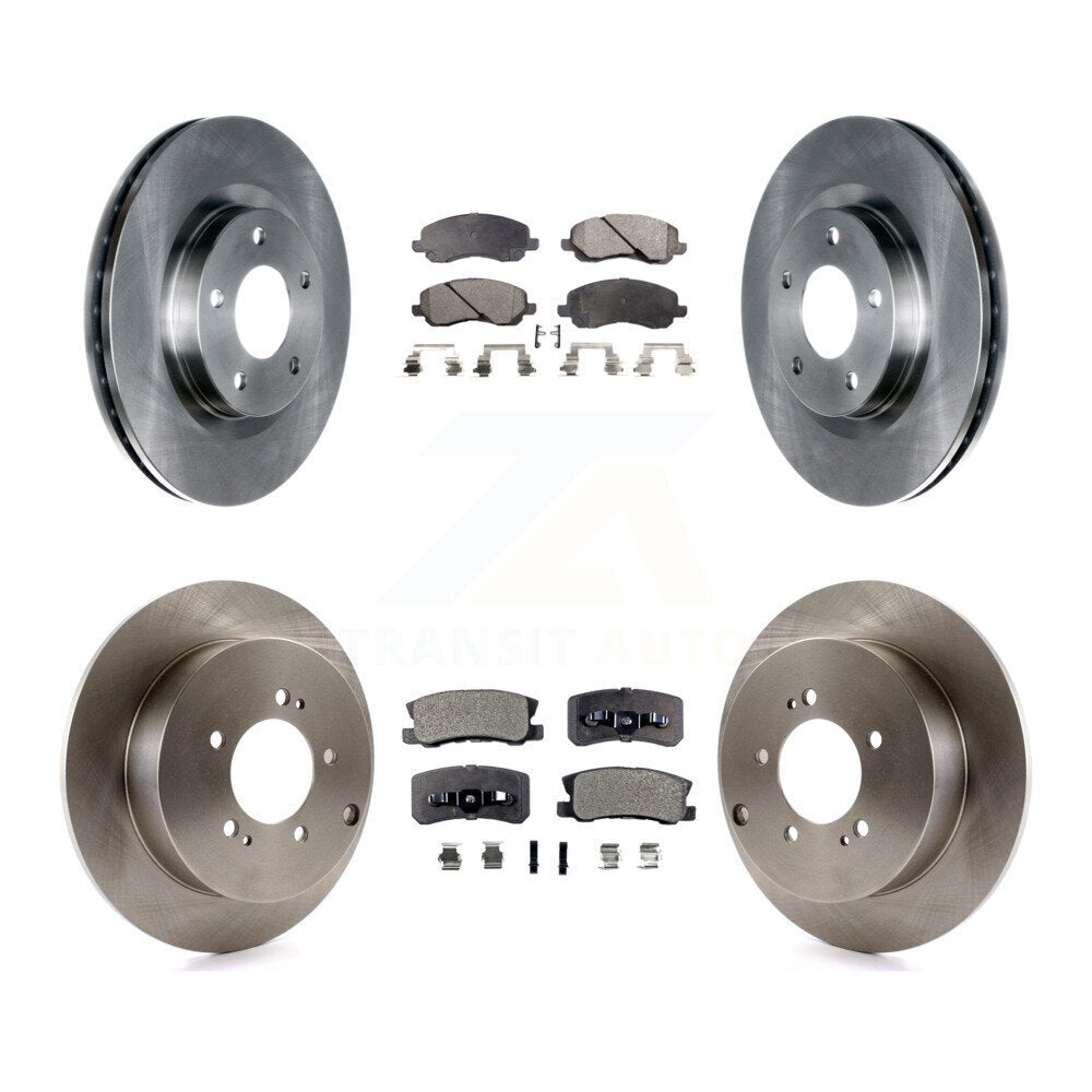 [Avant + Arrière] Kit de Disque et plaquette (semi-métallique) de frein pour Mitsubishi Outlander K8F-100969