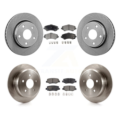 [Avant + Arrière] Kit de Disque et plaquette (semi-métallique) de frein pour Jeep Wrangler JK K8F-100971