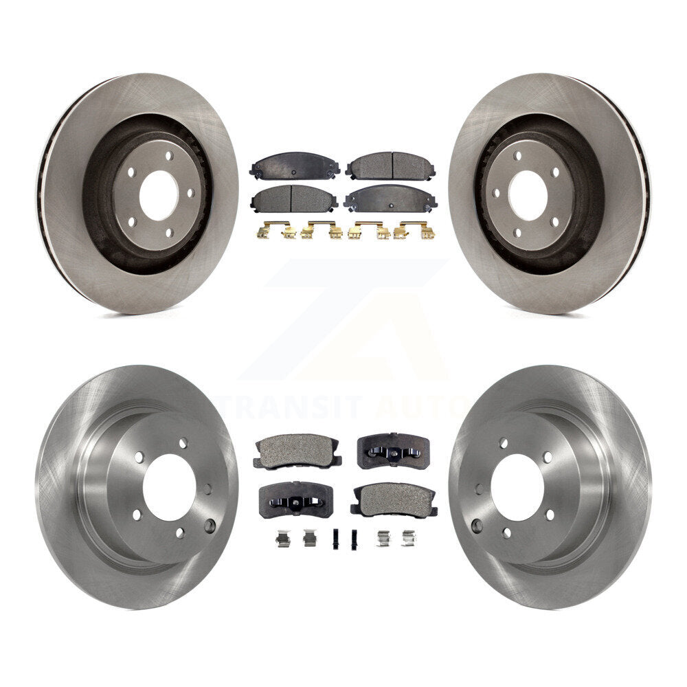[Avant + Arrière] Kit de Disque et plaquette (semi-métallique) de frein pour 2008-2009 Dodge Caliber SRT-4 K8F-100977