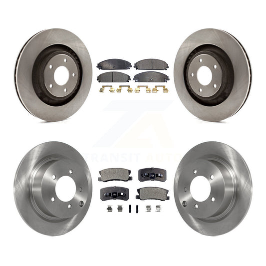 [Avant + Arrière] Kit de Disque et plaquette (semi-métallique) de frein pour 2008-2009 Dodge Caliber SRT-4 K8F-100977