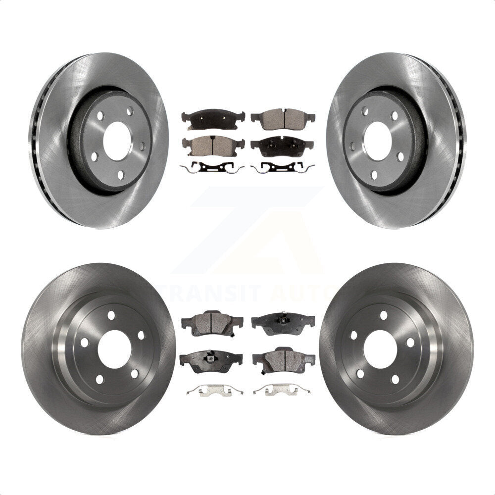 [Avant + Arrière] Kit de Disque et plaquette (semi-métallique) de frein pour Dodge Durango K8F-100978 par Transit Auto